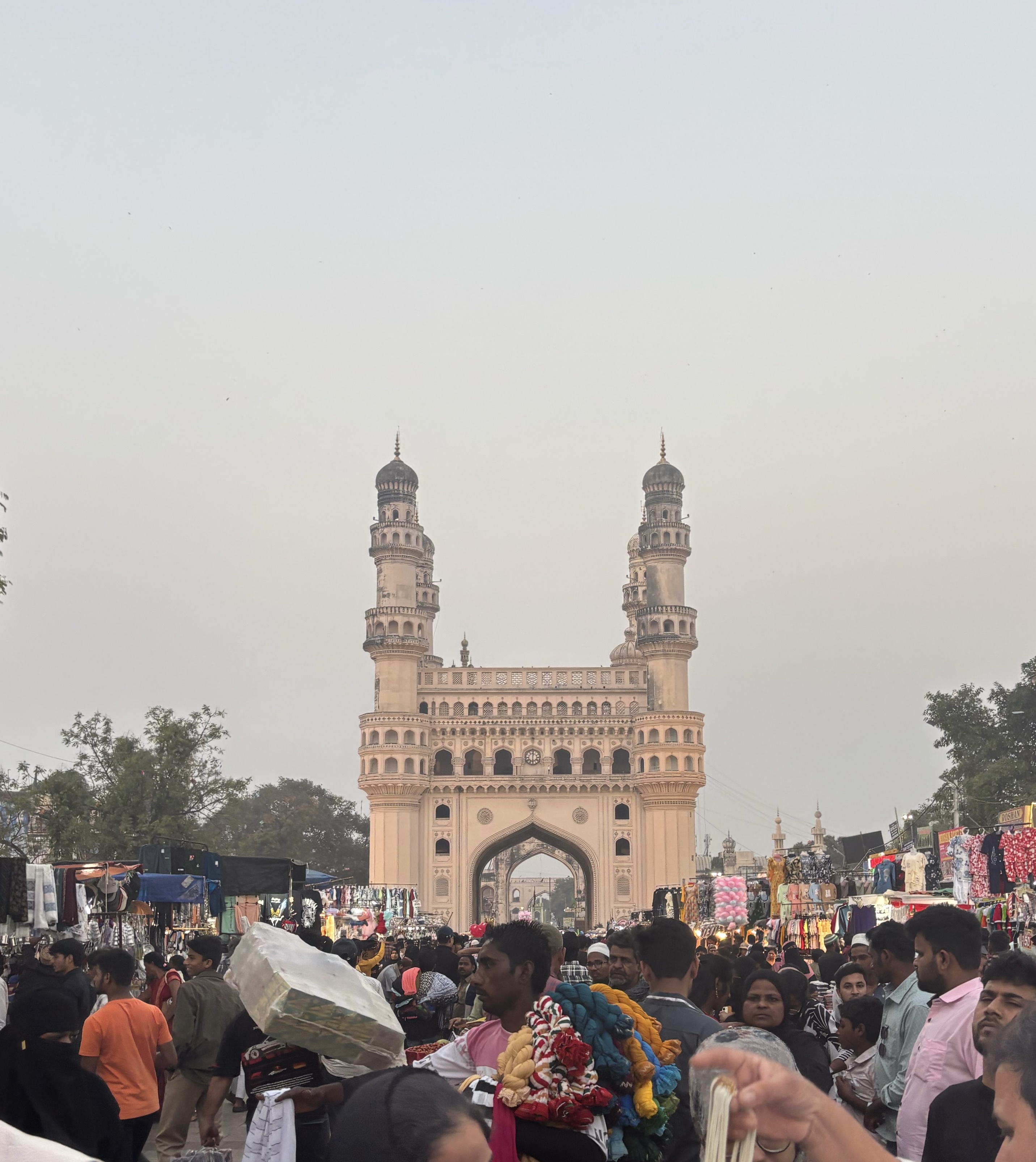 Hyderabad sunset silhouette view