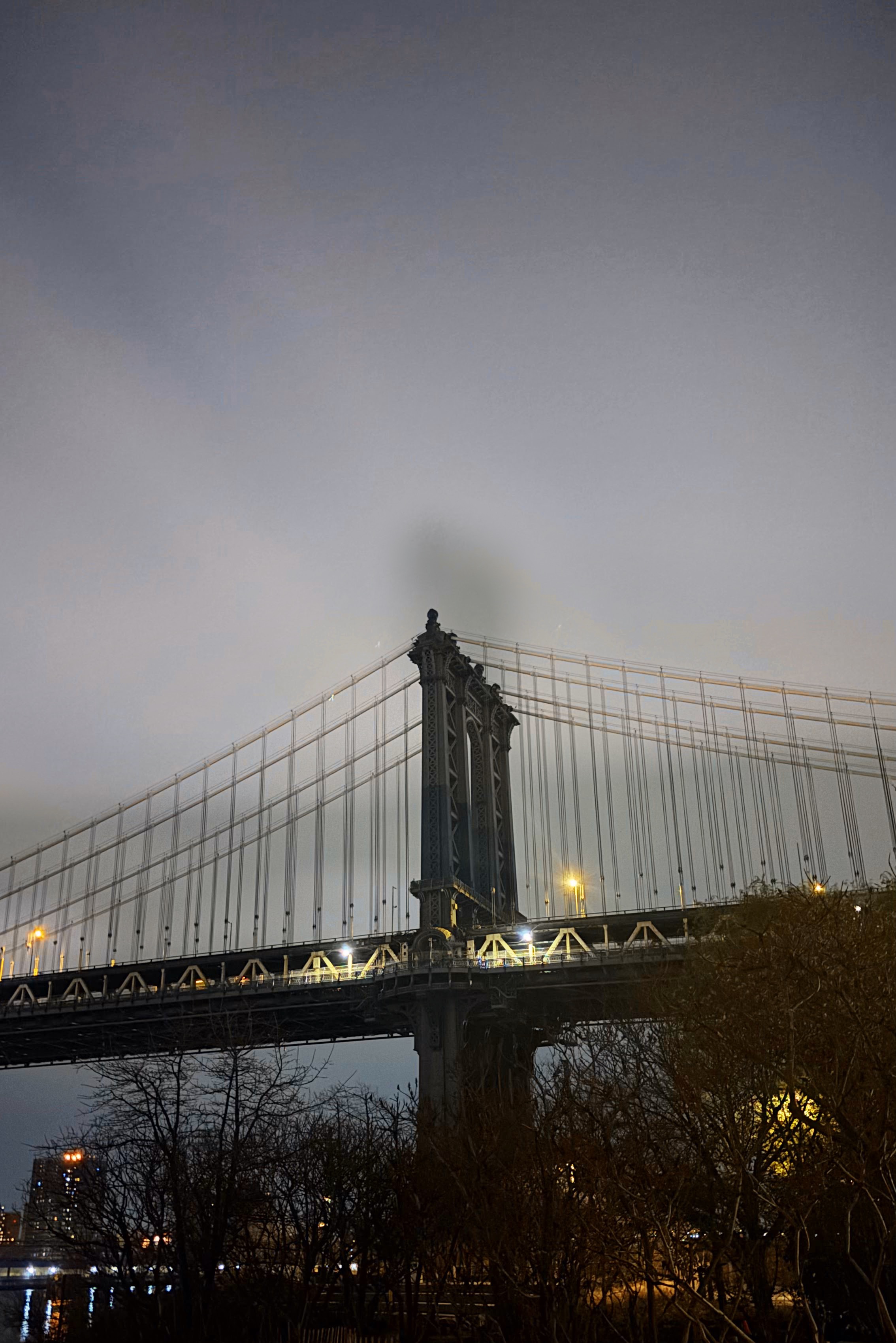 NYC bridge portrait